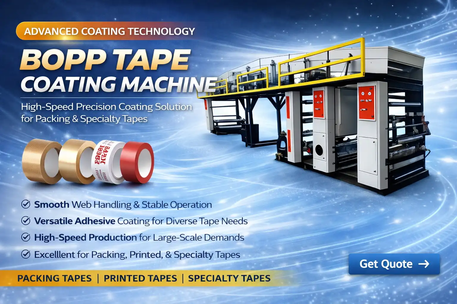 BOPP Tape Coating Machine Feature Image