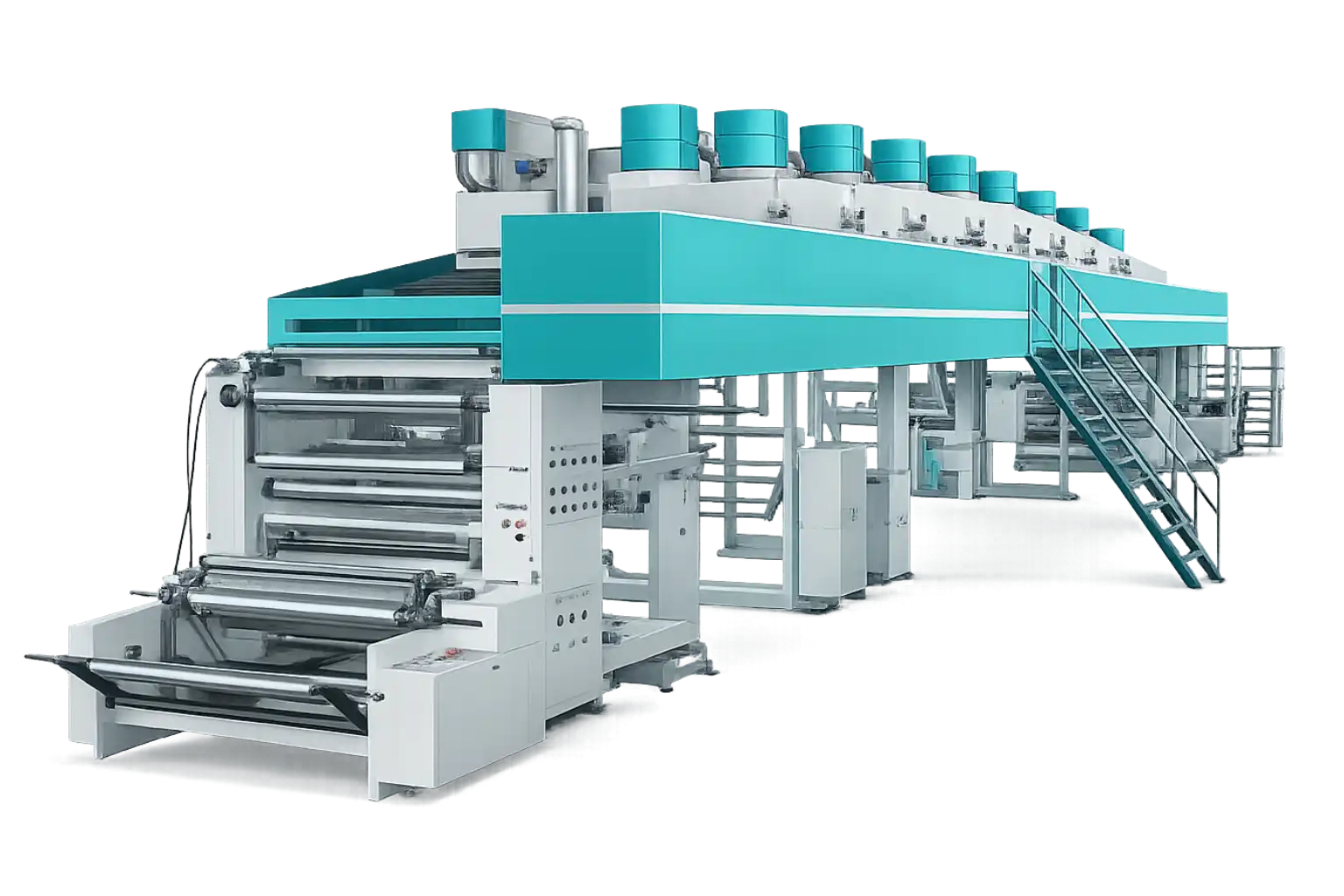 Double Head Paper Coating Machine dual station