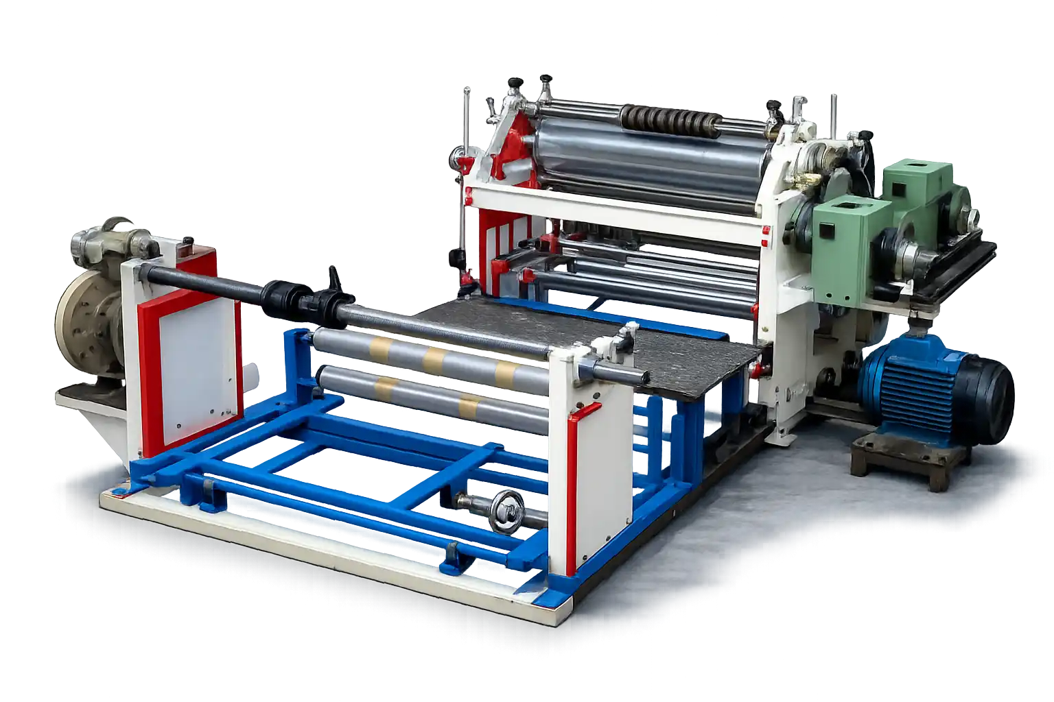 Blue drum slitting machine industrial equipment