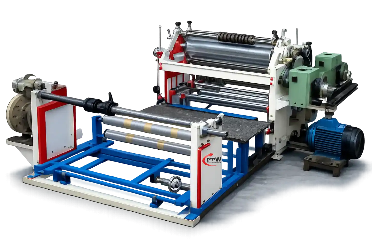 Automatic drum type slitting machine for paper and film roll cutting