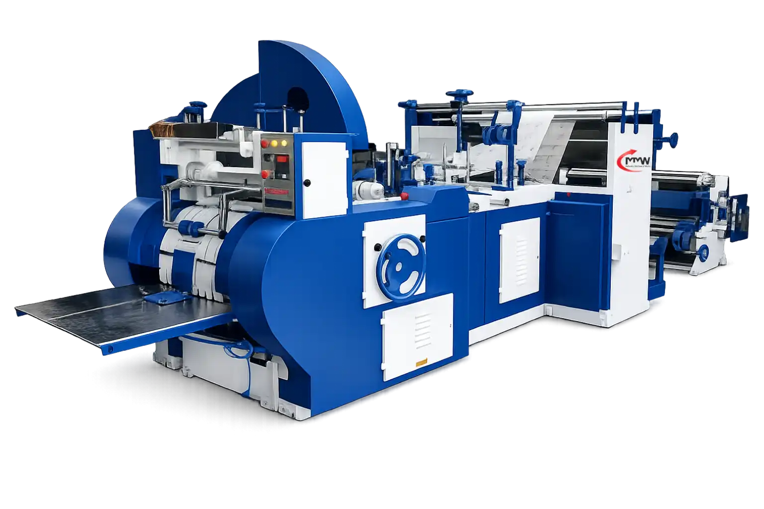 Automatic paper bag making machine for shopping and grocery bags