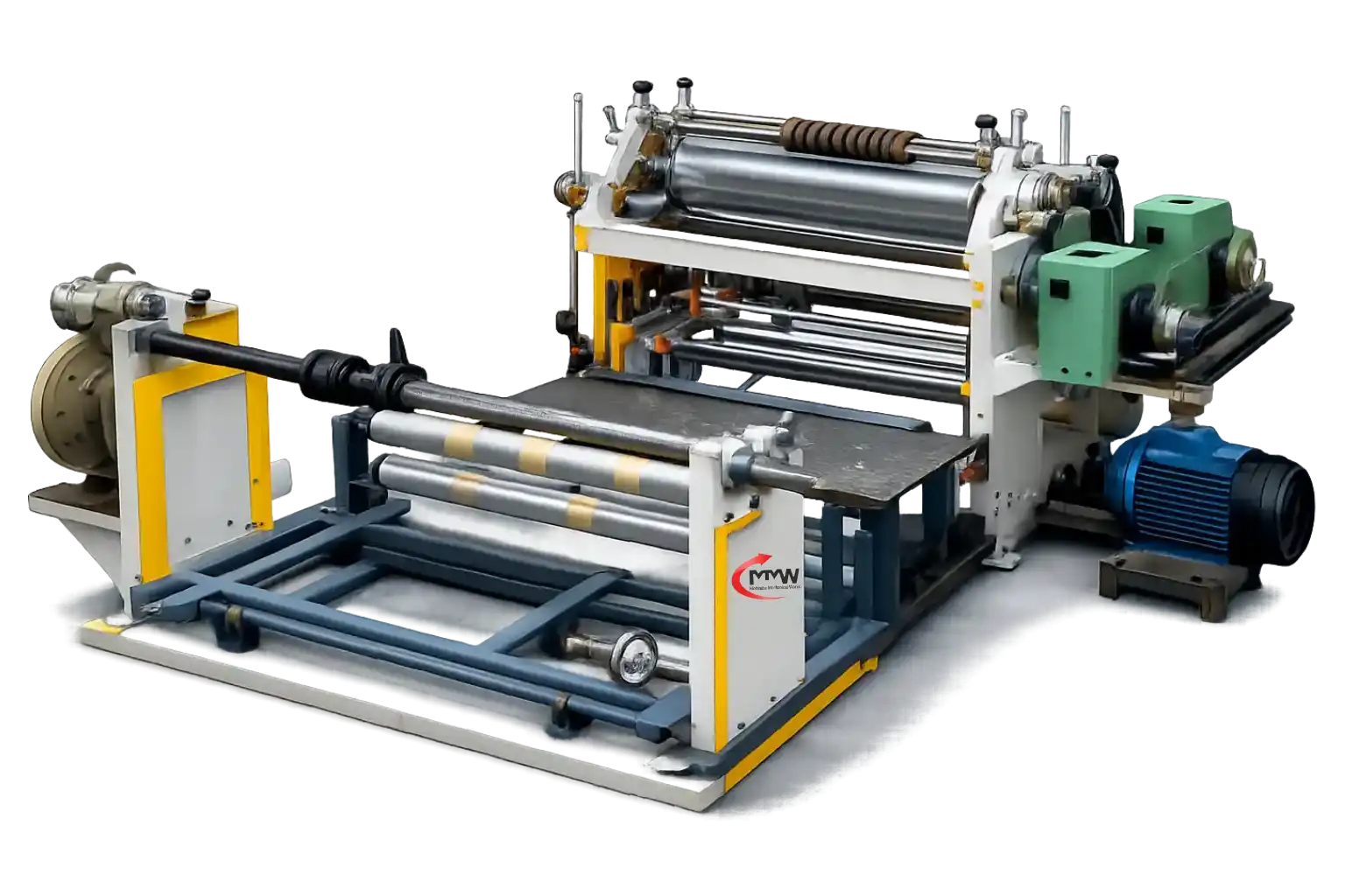 Manual drum type slitting machine for paper and film cutting
