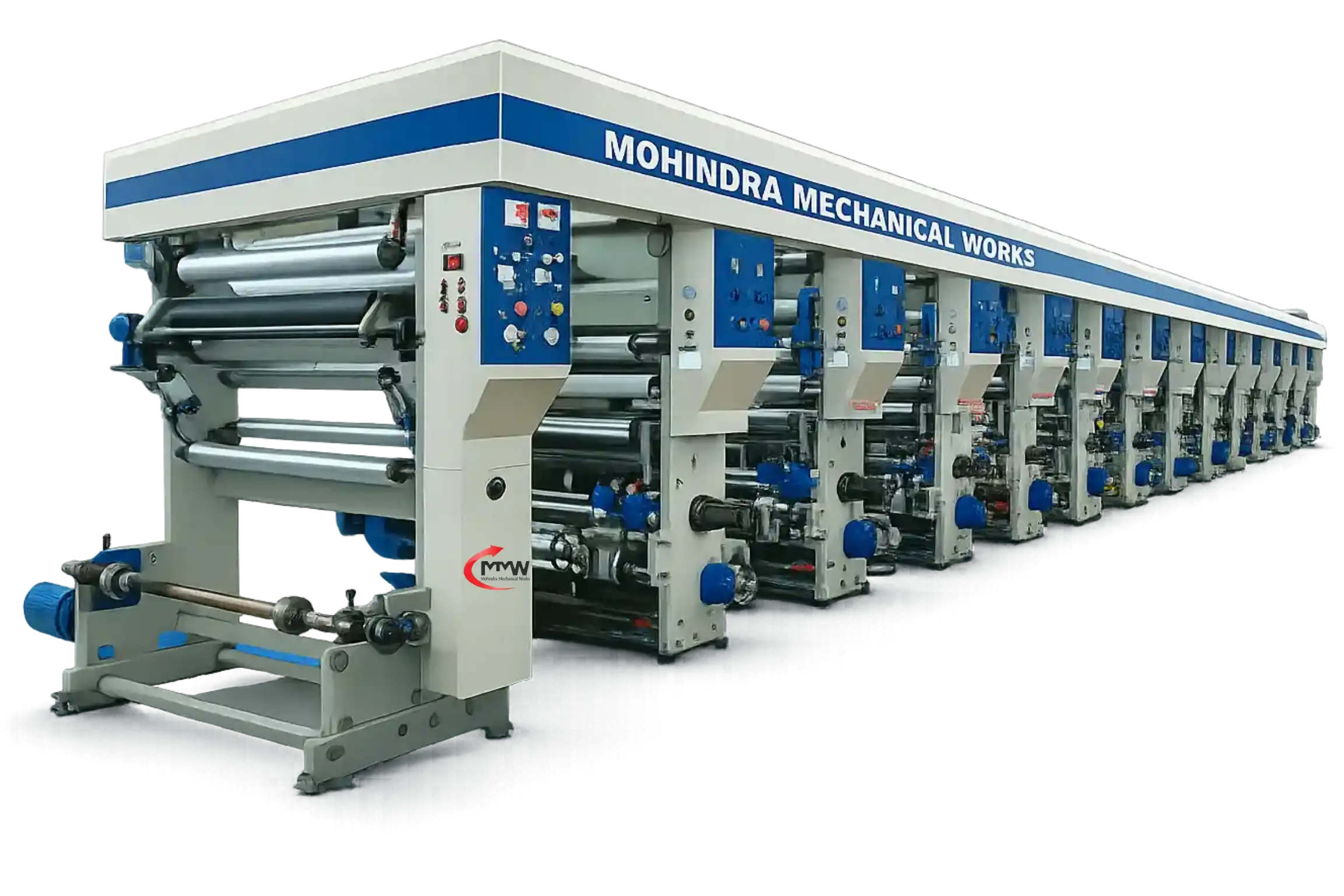 ELS rotogravure printing machine for flexible packaging multi color printing