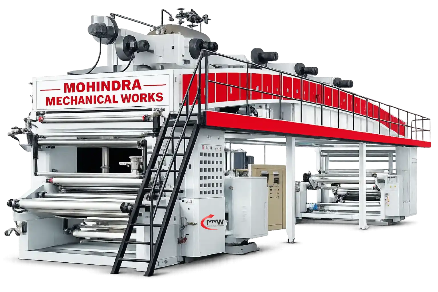 Foil and paper lamination machine for flexible packaging