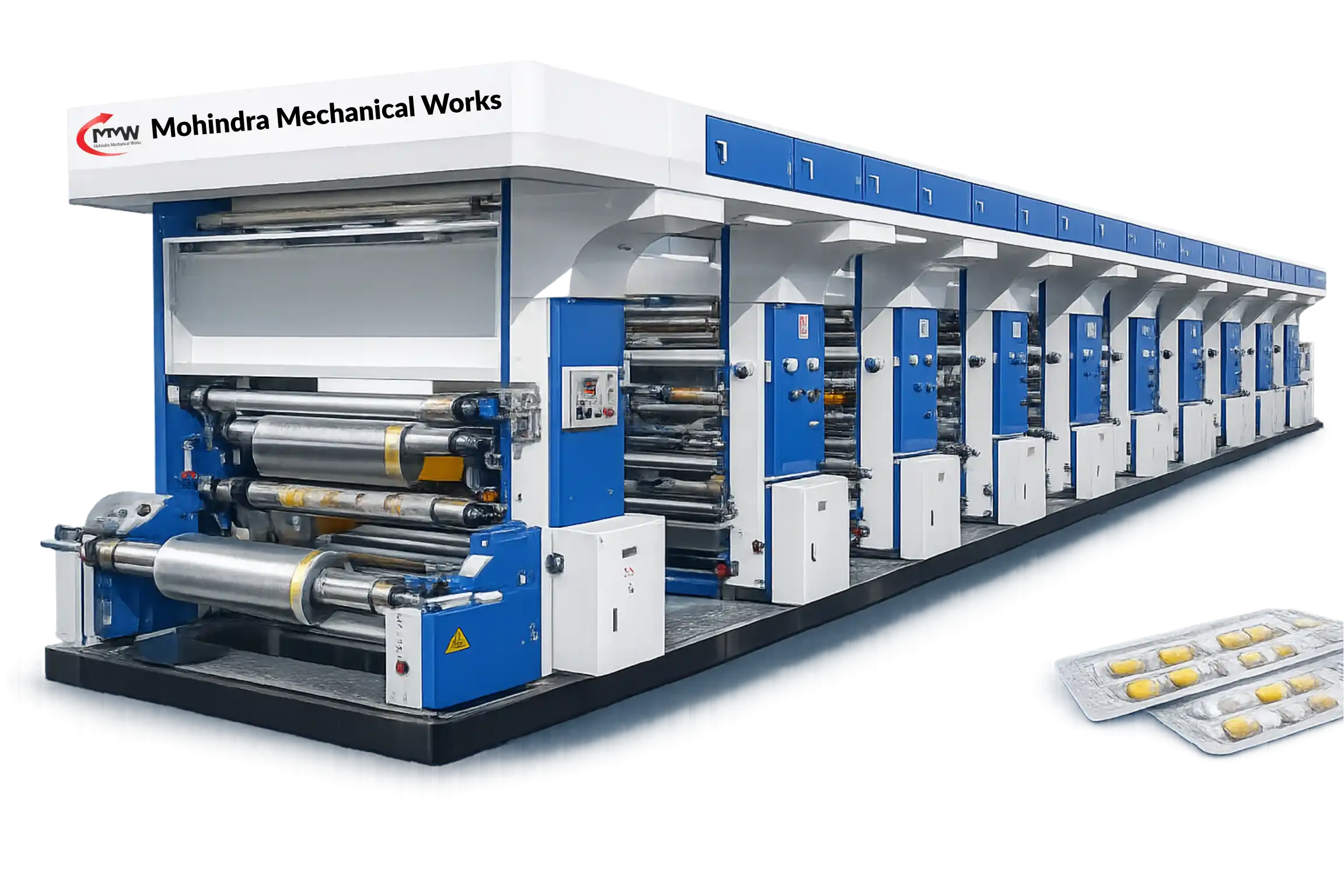 Pharmaceutical foil printing machine for blister packaging rotogravure aluminum foil printing machine