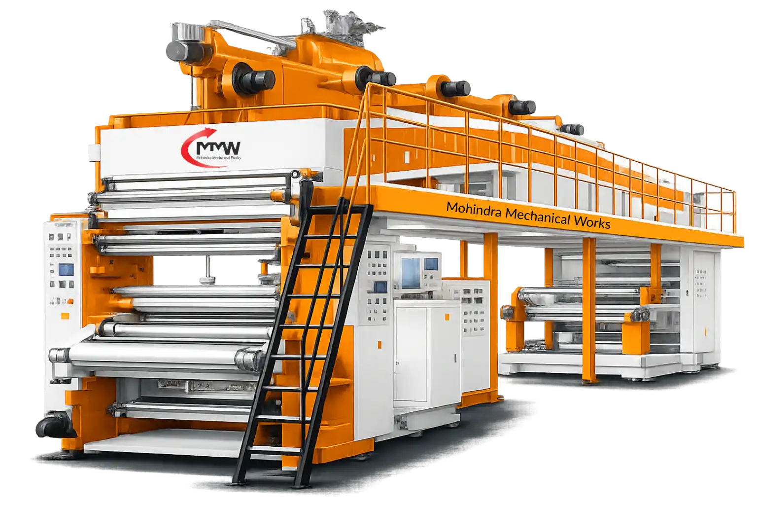 Poly paper lamination machine for packaging and paper coating