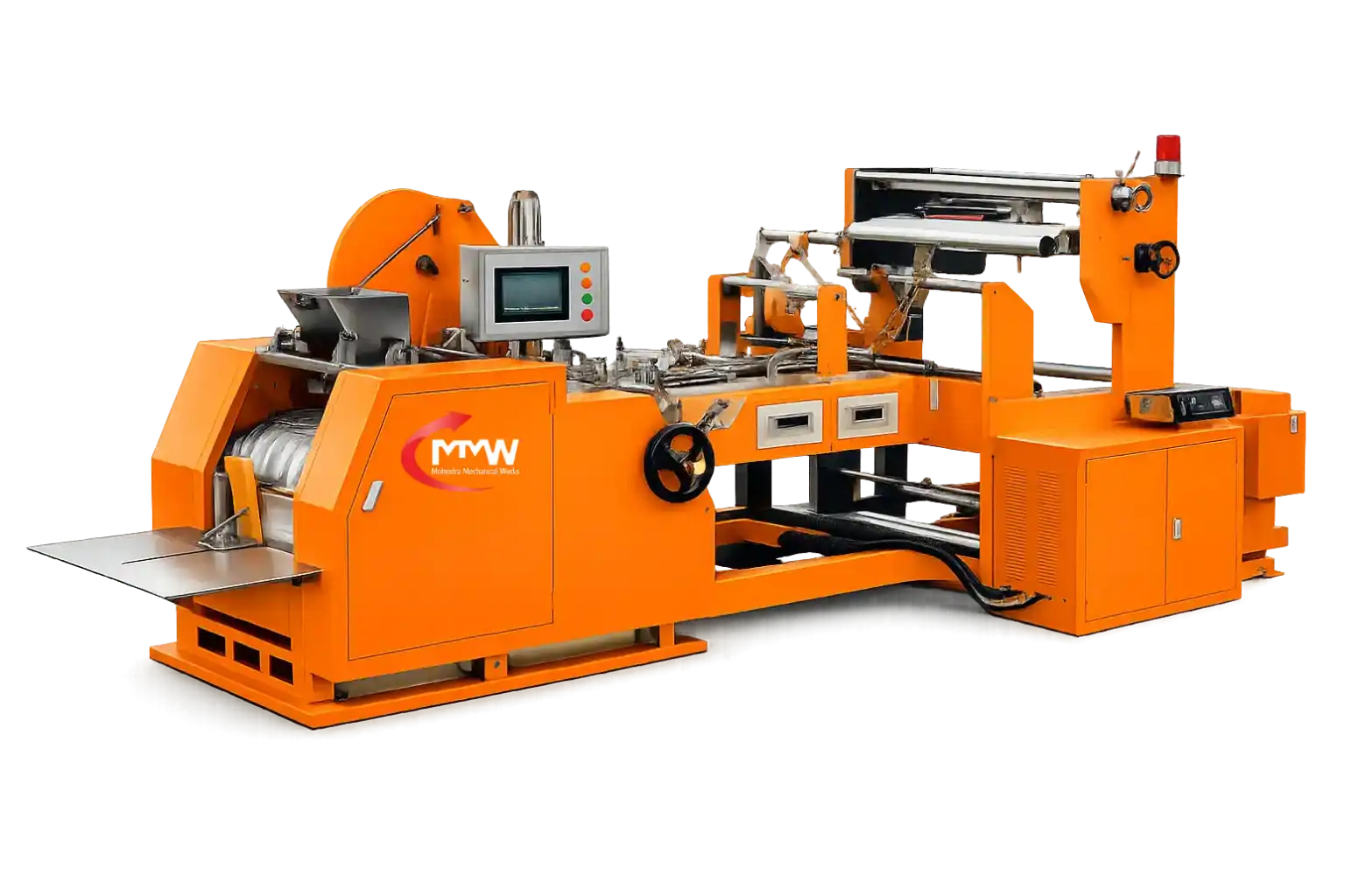 Small paper bag making machine with automatic feeding system