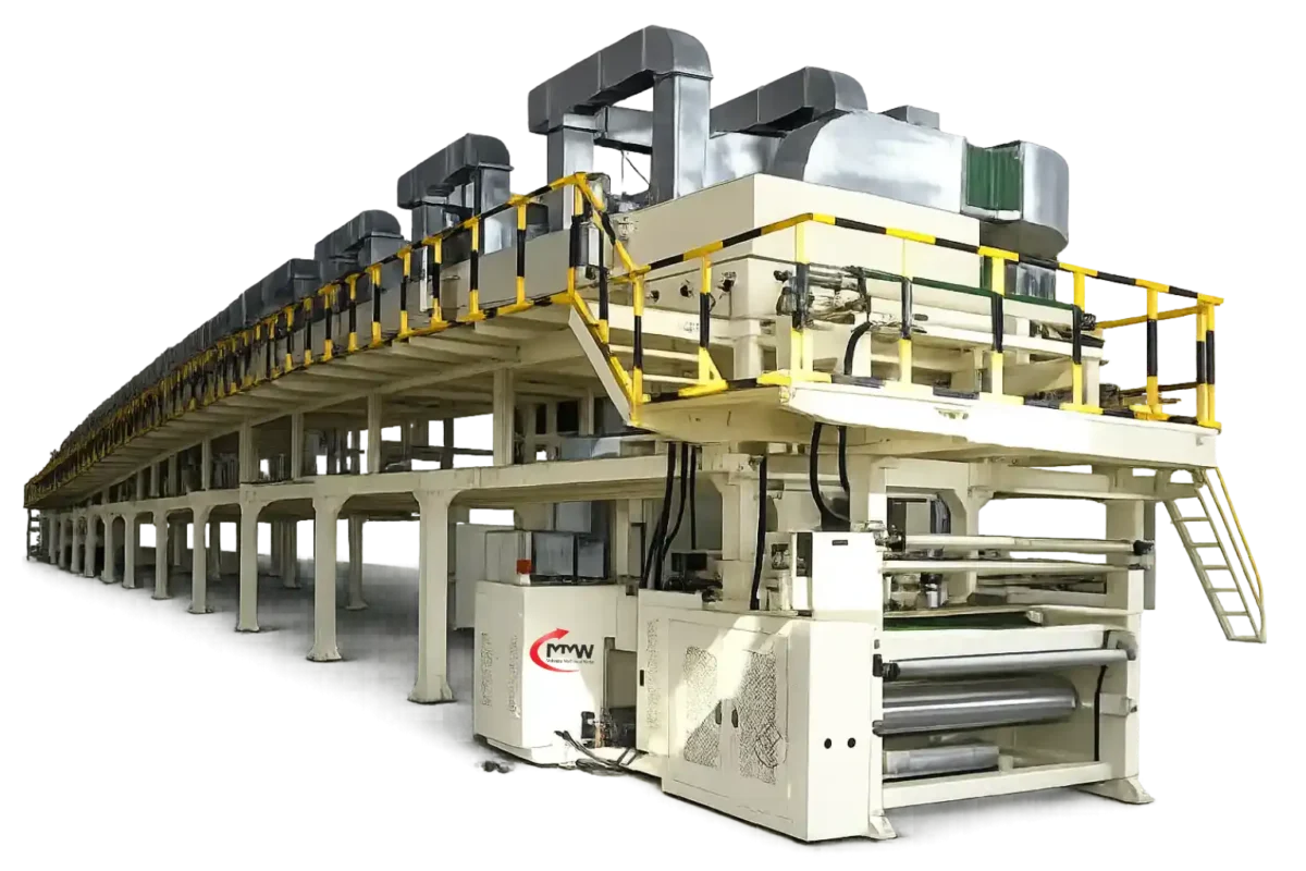 BOPP tape coating machine with dryer system for uniform adhesive coating