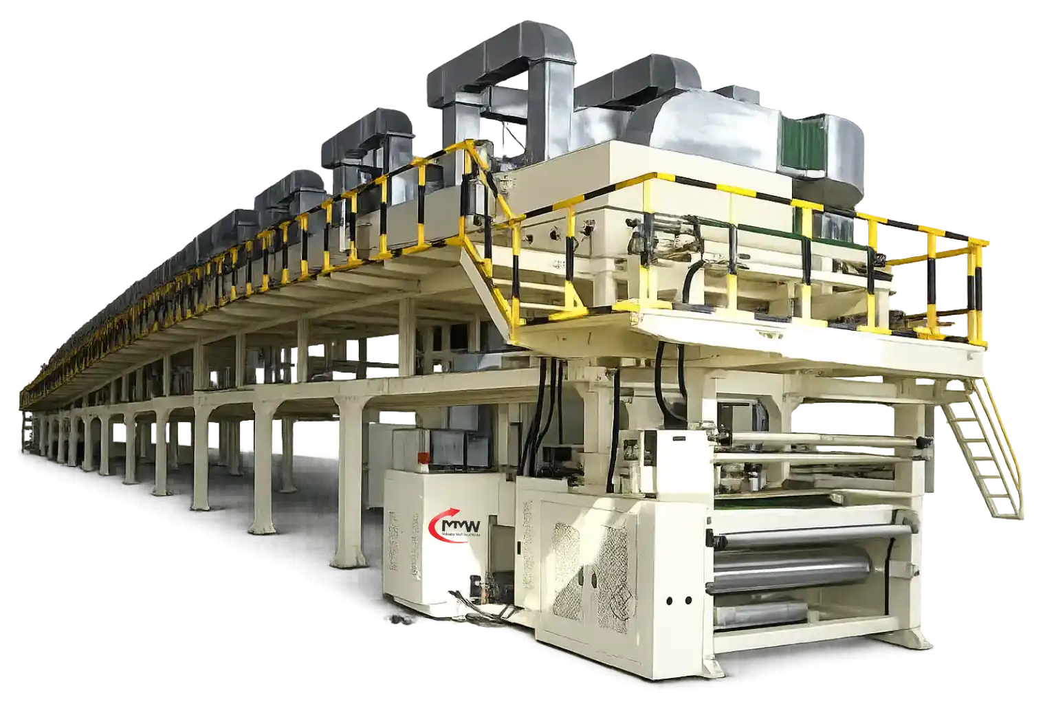 BOPP tape coating machine with dryer system for uniform adhesive coating