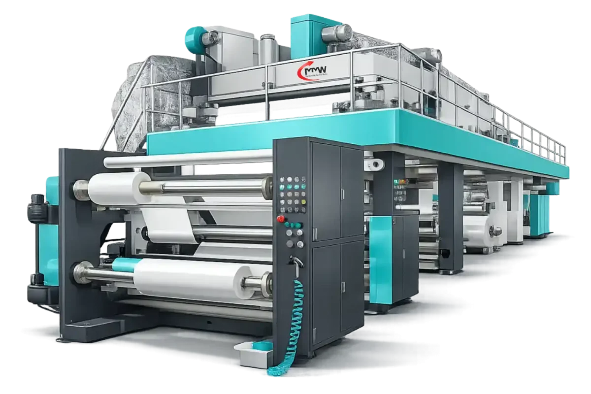Barrier coating machine for paper packaging with water, oil and moisture resistance coating system