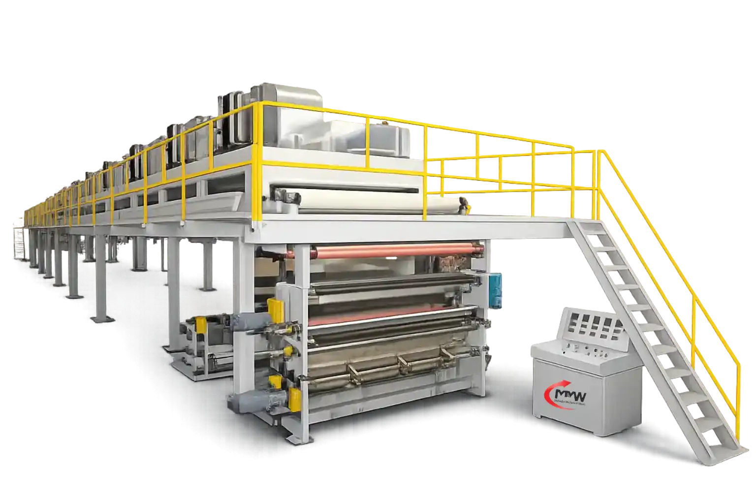 Electrical insulation tape coating machine with long drying system