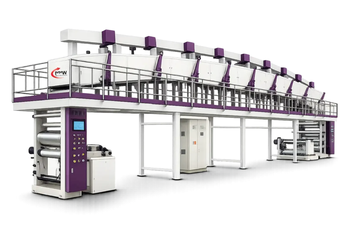 Gasket Paper Coating & Printing Machine in Purple