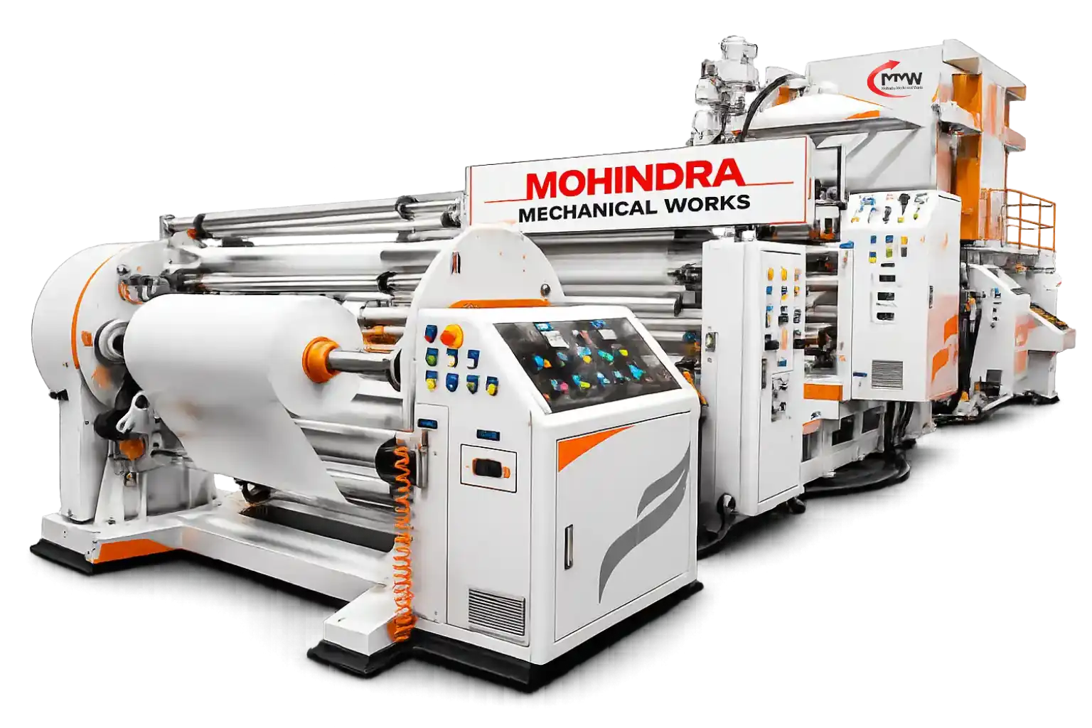Metallic paper coating machine roll to roll industrial system