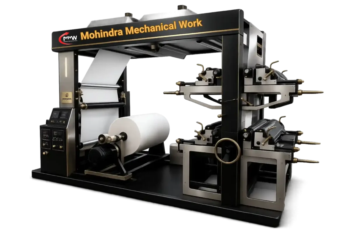 Paper printing machine for roll to roll industrial printing