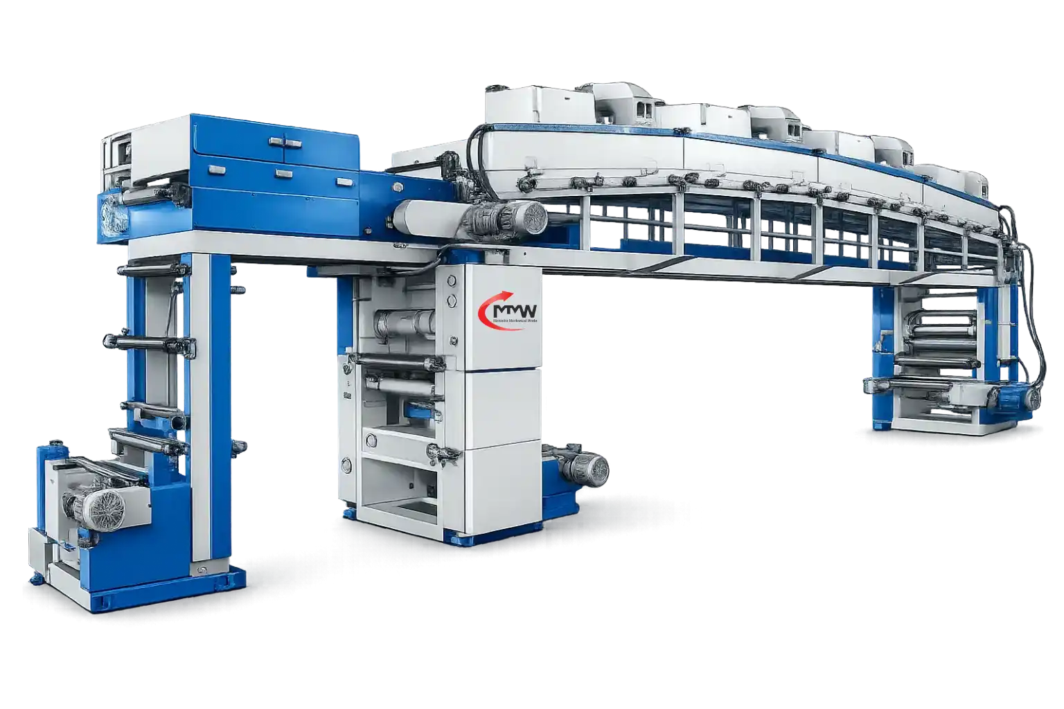Paper tape coating machine for adhesive tape manufacturing with roll to roll coating system