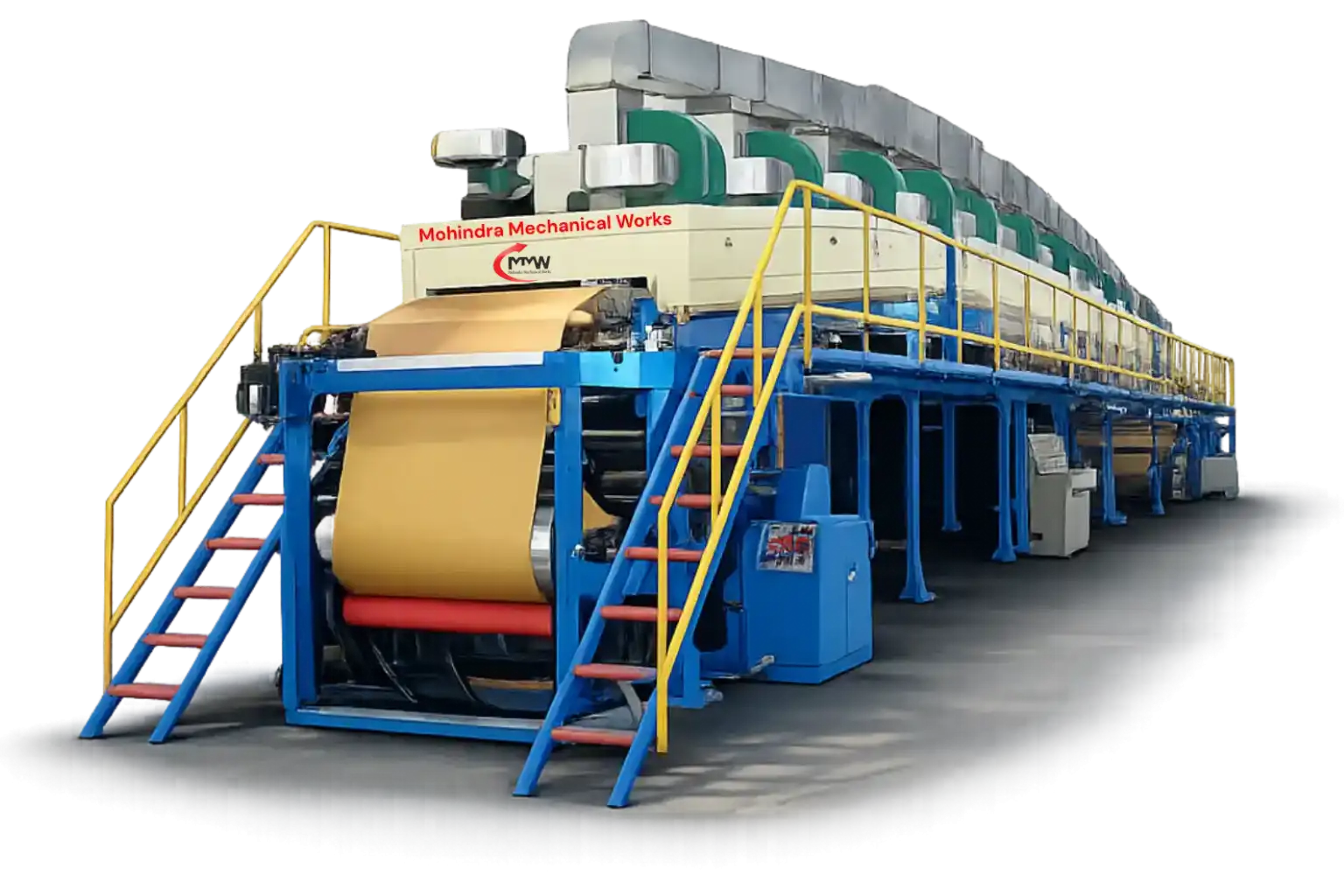 Reverse paper plate coating machine for waterproof disposable plates with uniform coating and drying system