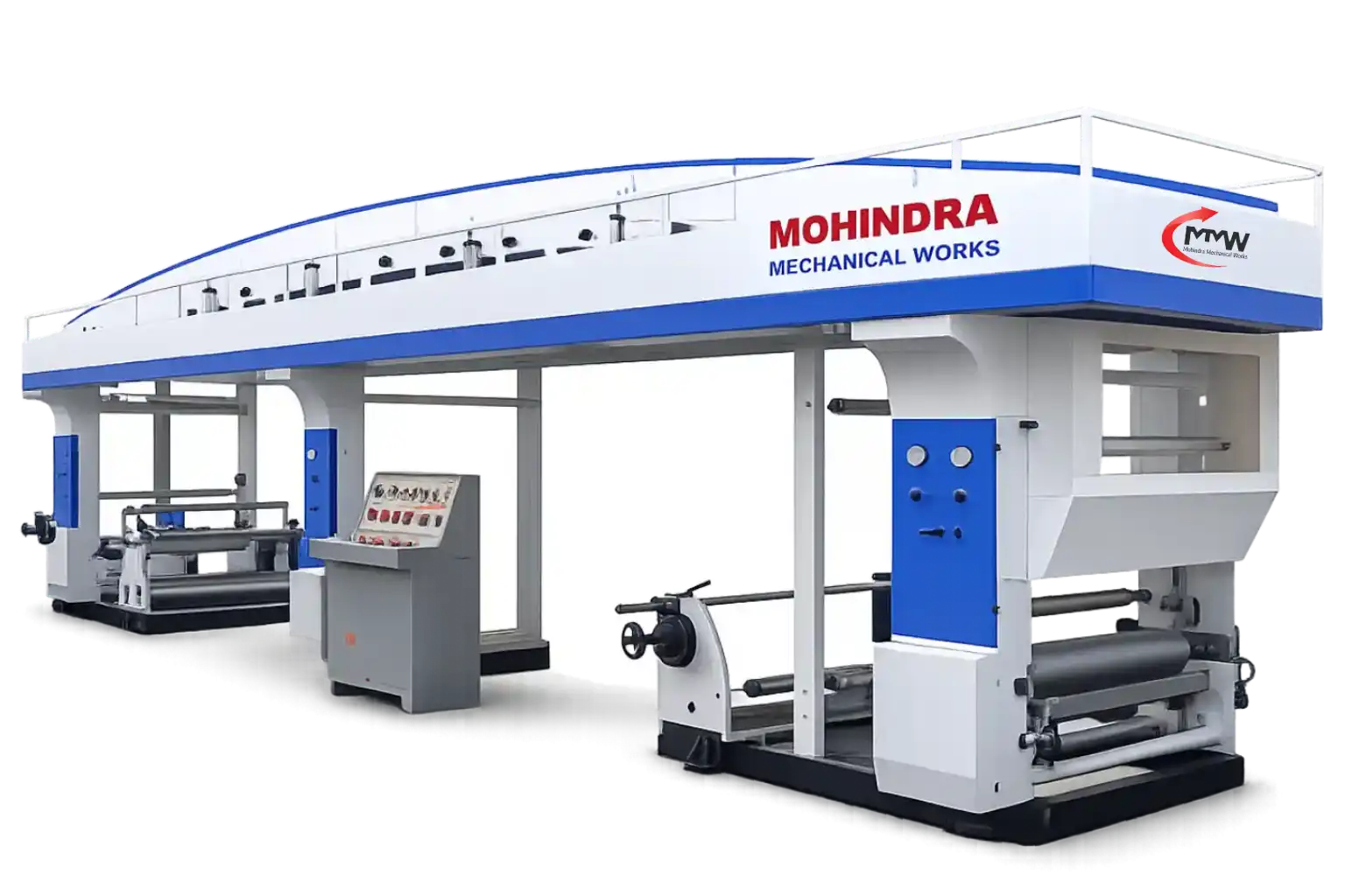 Surface protection film coating machine for uniform coating on protective films with smooth roll to roll process