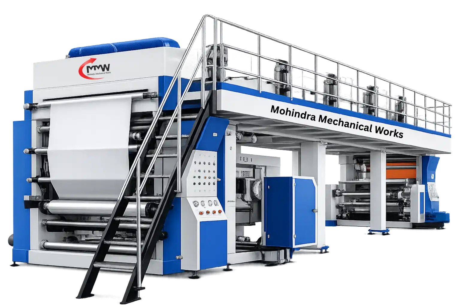 Transfer paper coating machine for sublimation and heat transfer paper