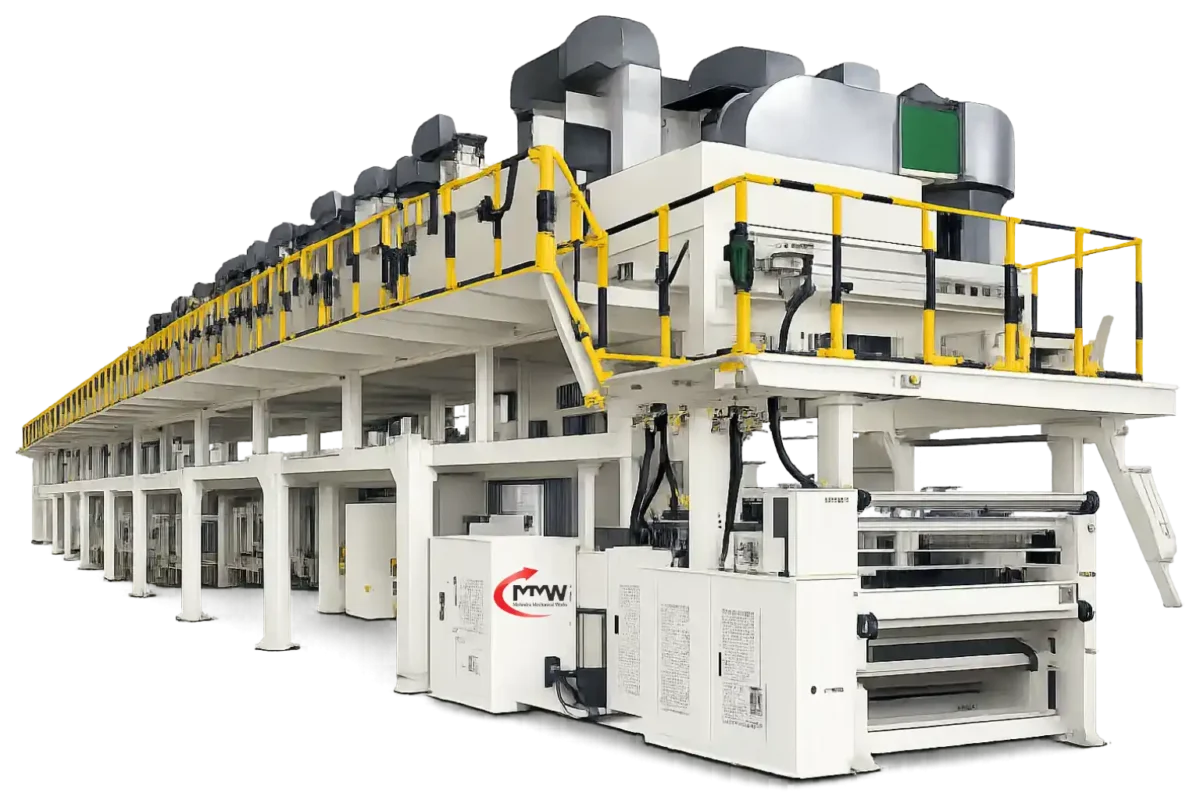 Water resistant paper coating machine for food packaging paper