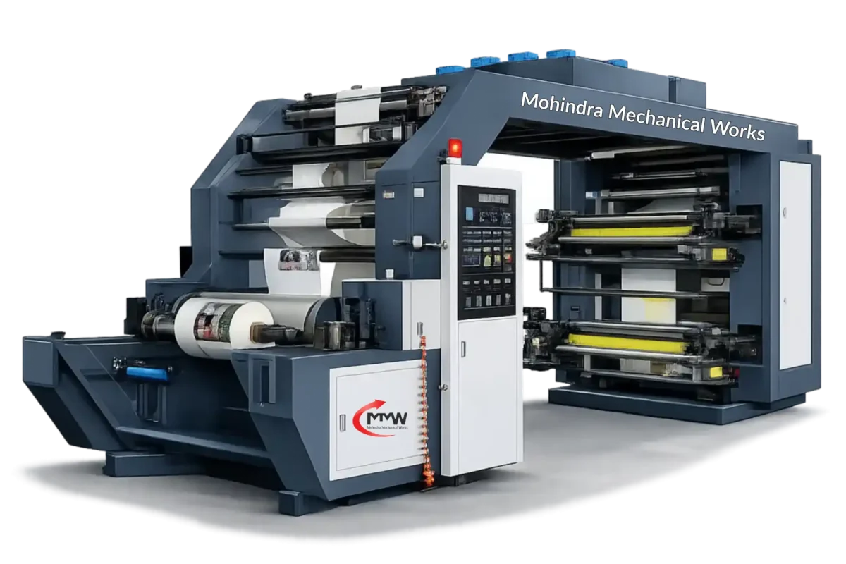 Woven bag printing machine for high speed industrial flexo printing