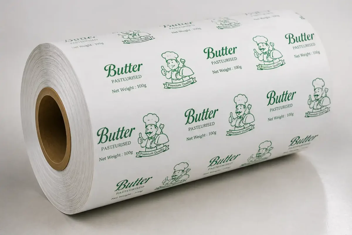 _Aluminum Foil & Single Printing Butter Paper Sample (2)