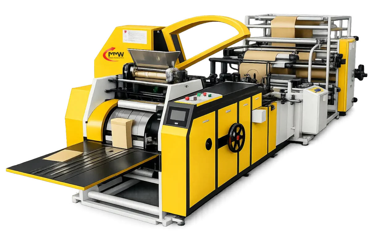 Brown Paper Grocery Bag Making Machine