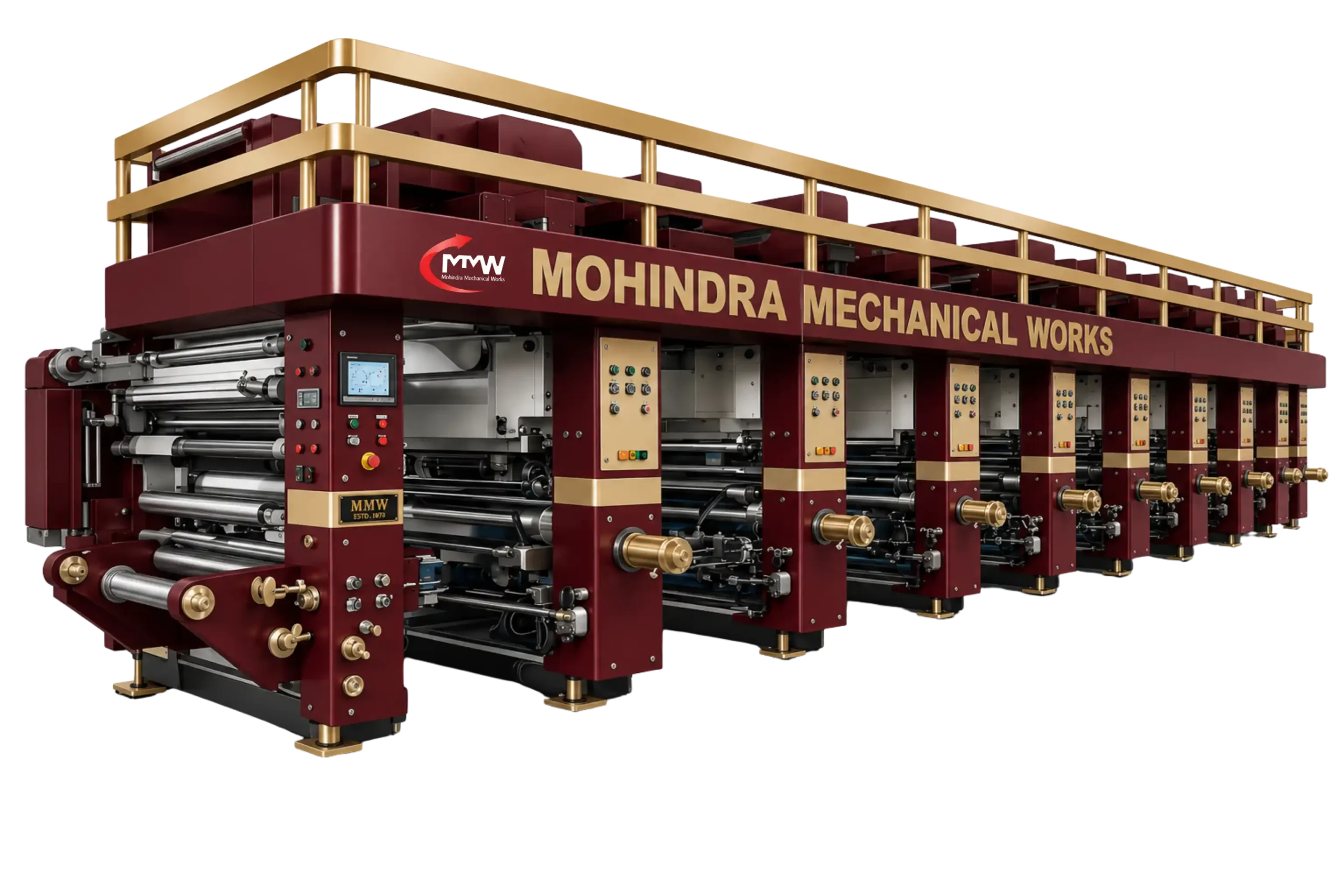Dining Table Paper Roll Printing & Winding Machine