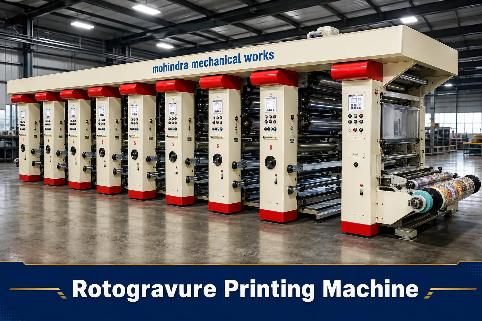 High Speed Rotogravure Printing Machine